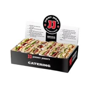 Box of 18 third sandwiches.