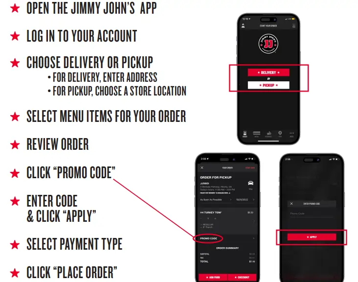 HOW TO REDEEM PROMO CODES
ON THE APP