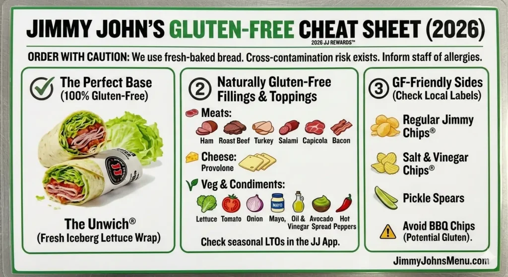 Jimmy John’s Gluten-Free Cheat Sheet