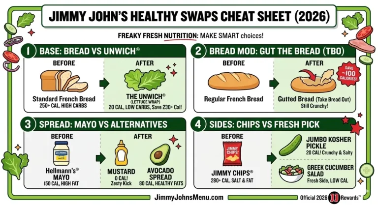 Jimmy John’s Healthy Swaps Cheat Sheet (2026)