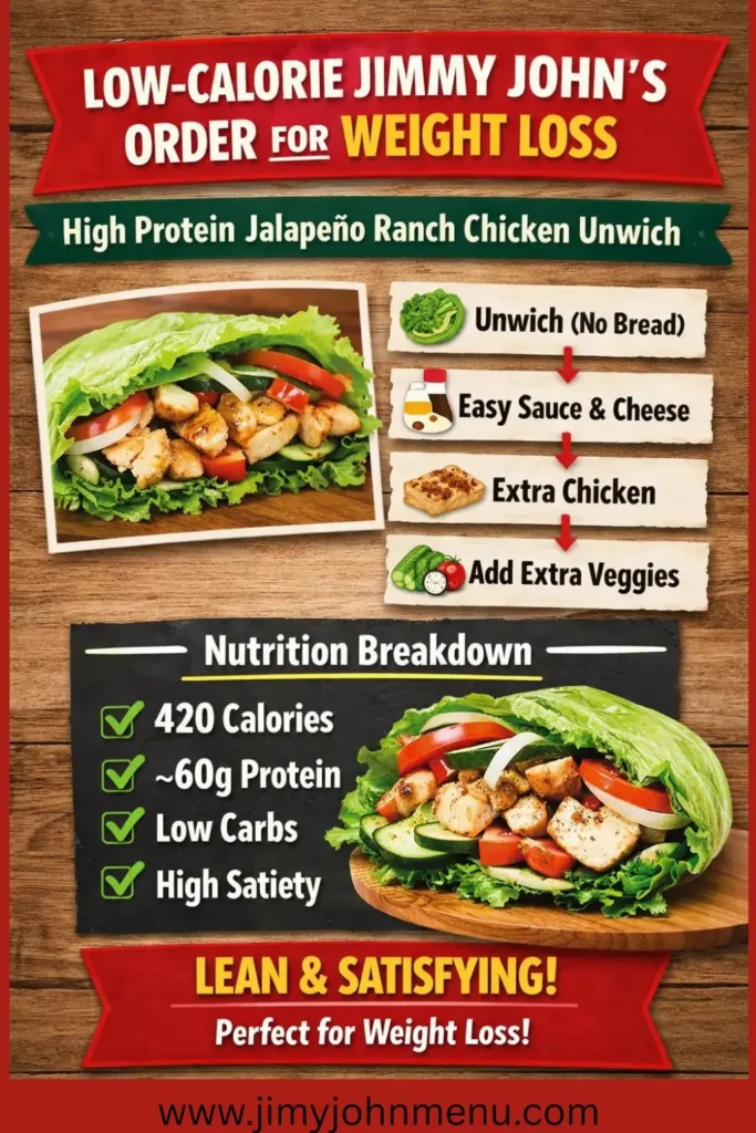 Low-calorie Jimmy John's weight loss guide