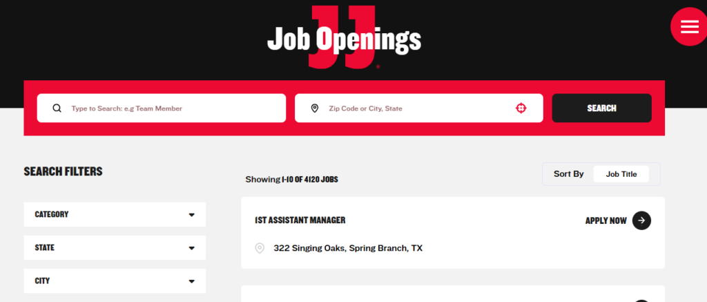 Select Your Location and Job Title